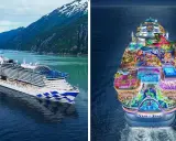 Una crociera con scivoli colorati e piscine, un'avventura acquatica in mare aperto.