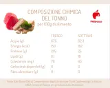 Composizione chimica del tonno: scopri le proprietà nutrizionali del tonno fresco e sott'olio per 100g.